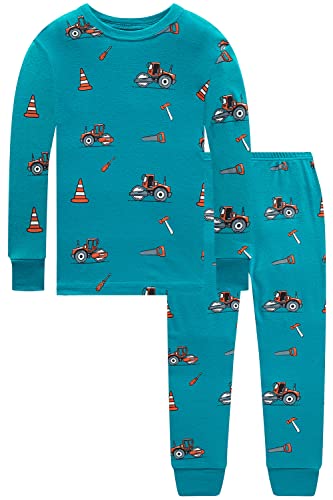 Image of Dolphin&Fish Boy Pajamas Toddler Kids Pjs Set Cotton Soft Clothes Sleepwear | Long Sleeve Elastic Cuffs,Stretch breathable,Dinosaur Space Print Options