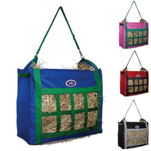 Derby Originals Top Load Hay Bag with Super Tough Bottom and 6 Month Warranty (Royal Blue/Turquoise)
