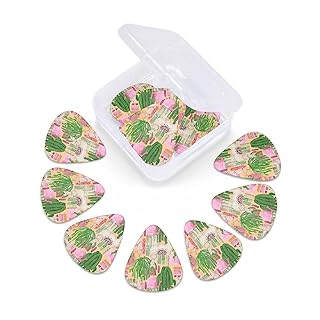 Lot de 12 médiators de guitare avec peinture et cactus dans une boîte pour ukulélé guitare électrique basse - Les Beatles, Paul McCartney, John Lennon, RIngo Starr, George Harrison Lot de 12 médiators de guitare avec peinture et cactus dans une boîte pour ukulélé guitare électrique basse – Image 6