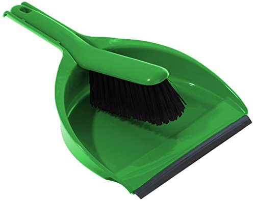 Cleenol 191222/G Dustpan and Stiff Brush - Green