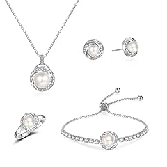 D-Pearl round set silver