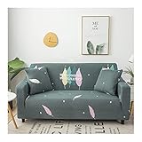 Taille: 2 Places (145-185CM) ANAZOZ Housse Canapé 2 Places Motif de Plumes, Protecteur de Sofa 145-185CM Style 11