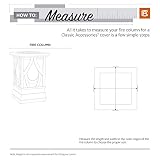 Classic Accessories Veranda wodoszczelna osłona na kolumnę ogrodową o przekątnej 51 cm