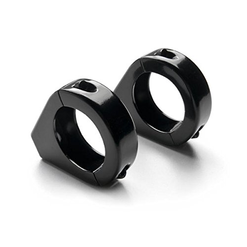 Krator Black Turn Signal Relocation Fork Clamp Kit 39Mm Compatible With Kawasaki Vn Vulcan Classic Meanstreak Nomad 1600 #TOP3
