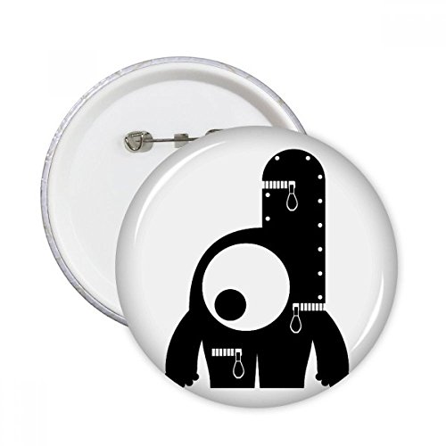 Badge Alien pour customiser un sac à dos : boutons ronds DIYthinker style Monster M