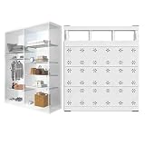 Scaffale telescopico regolabile per armadio, espandibile, senza trapano, per cucina e bagno, salvaspazio (larghezza 35 cm, lunghezza 38-60 cm)