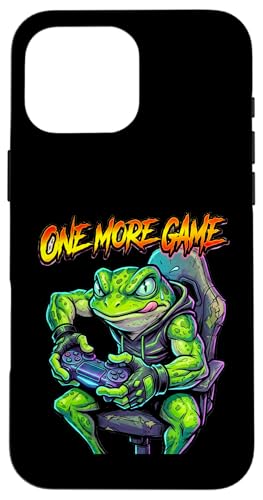 One More Game Funny Frog �Q�[�}�[�M�t�g �Q�[�����D�� T�V���c �X�}�z�P�[�X iPhone 16 Pro Max �p