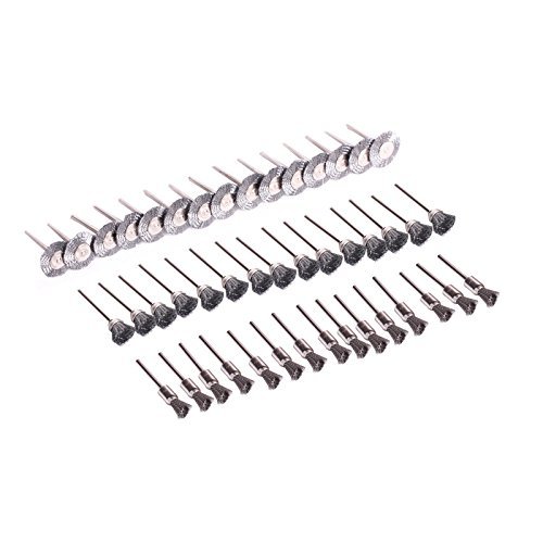 Shina 45 Pc Steel Wire Wheel Brushes For Dremel Accessories Rotary Tools Polish #TOP6
