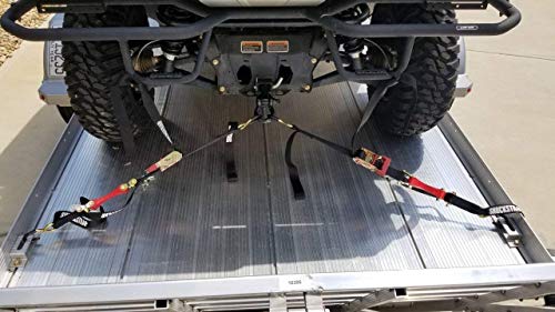 Shockstrap 18Rsbk4Pkp Rachet Tie-Down With Built-In Bungee Shock-Absorber, 2" X 18' Black Polyester Safety Strap, 4-Pack #TOP3