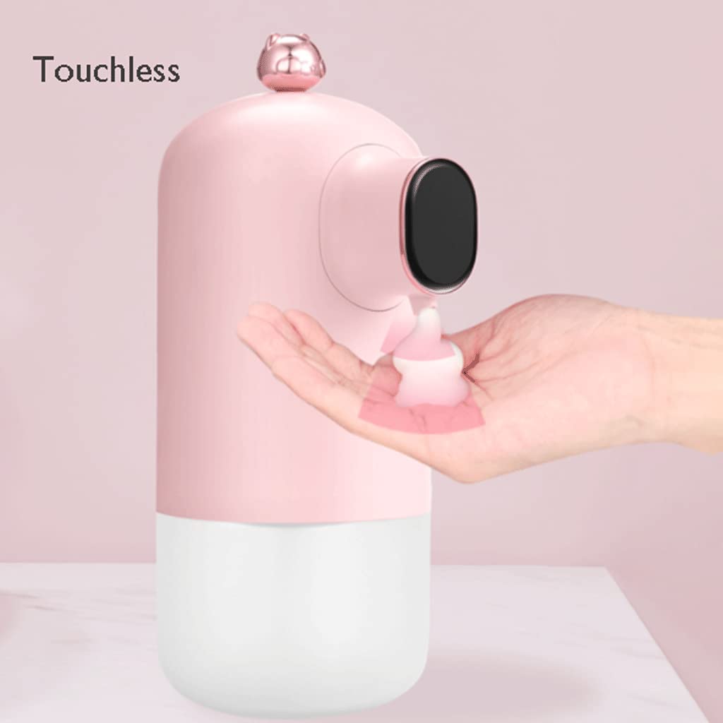 Distributore Automatico di Sapone da appoggio Distributore di lozione a Doppio Scopo Bottiglia per lozione Senza Contatto da 10,6 Once per la Cucina del Bagno