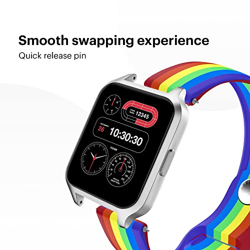 Image of Noise 22 MM Silicone Smartwatch Strap - Red - Compatible with ColorFit Ultra, ColorFit Pro 3 /Assist, ColorFit Nav /Nav+, NoiseFit Endure, NoiseFit Fusion, NoiseFit Evolve