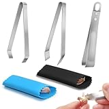 SonKu 3 peladores de ajos, de acero inoxidable, removedor de piel, fácil de pelar ajo con herramienta de cocina de silicona