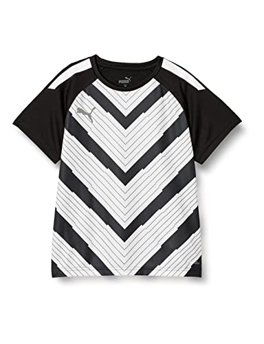 [プーマ] 吸水速乾 半袖 トレーニング TEAMLIGA グラフィック SSシャツ JR 658092 キッズ 22年秋冬カラー ブラック ホワイト(03) 120