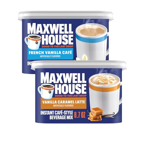 Maxwell House International Vanilla Caramel Latte Mix 8.7 Oz +