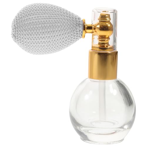 Botella de Spray de Vidrio 10 Ml para Perfume y Polvo Atomizador Recargable Transparente Frasco Pequeño para Aceites Esenciales Adecuado para Viajes y Color Color Aleatorio