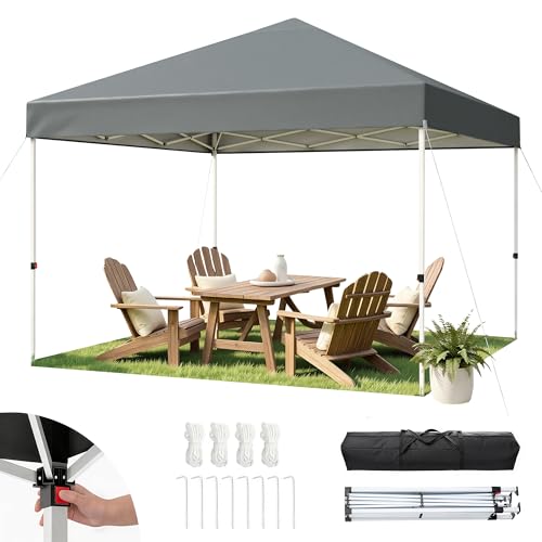 Hawthyhome Pavillon 3x3 Wasserdicht Stabil, Faltpavillon mit 4 Seitenteilen, Pop Up Pavillon,UV Schutz Pavillion,Partyzelt Gartenpavillon für Garten, Camping