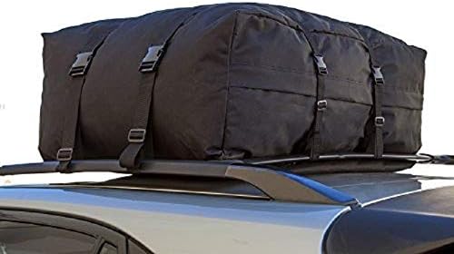 OxGord Roof Top Cargo Rack Water Resistant Carrier Bag for Vehicles, 10 Cubic Feet