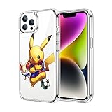ZHEHAOGUO Compatible with iPhone 15 Pro Max Case 6.7 inch, TPU Silicone Case Full Body Protection Shockproof Drop Protection Clear Case (Cute-Smart-Po-ke-1)