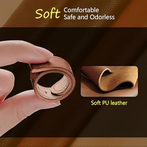 CeiBand 22mm 20mm Leather Strap, Soft and Comfortable Real Leather Bracelet - Image 2
