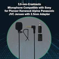 SPTSSWET Autoradio Mikrofon 3,5 mm für Sony Kenwood Boss Alpine JVC Pioneer – Ansicht 3
