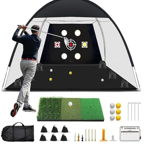 Filet d'entraînement de golf pour s'exercer dans le jardin en famille