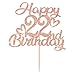 Unoggsor Rose Gold Glitter Happy 22nd Birthday Cake Topper-Hello 22,Cheers to 22 Years,Feeling 22,22nd Birthday/Anniversary Party Decorations