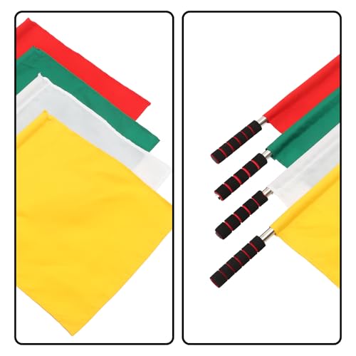 Banderas de árbitro Uonlytech de alta visibilidad para entrenamientos 4