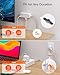 Power Strip Surge Protector, BESHON 5Ft Extension Cord, 6 Outlets with 4 USB Ports (2 USB C Outlet), 3-Side Outlet Extender, Wall Mount, Compact for Travel, Home, School, College Dorm Room and Office