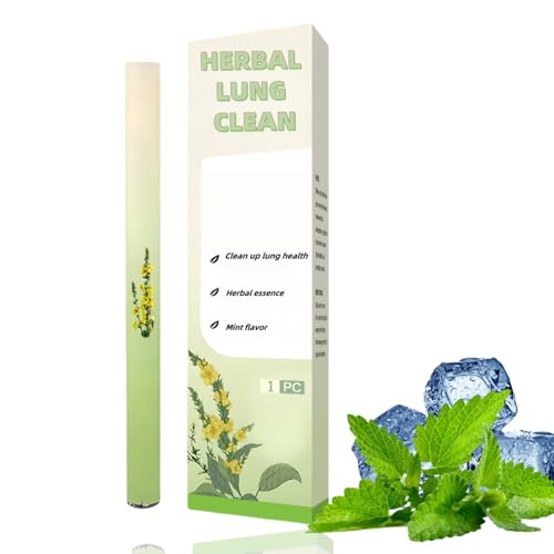 Herbal Diffuser Pen,Lung,MUL/lein Diffuser Pen,Res/piratory Health Nasal Stick,Natural Leaf Aromatherapy Inhaler,Nasal Spray,Fum Inhaler,Blocked Nose Relief,Stop Smoking Inhaler,Breathing Support