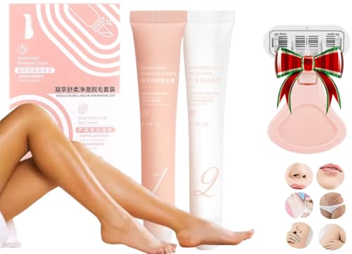 Kit de crema depilatoria Auures, crema depilatoria facial Aurlux, depilador facial, crema depilatoria facial para mujeres, kit de depilación facial, kit de crema depilatoria (1PCS)