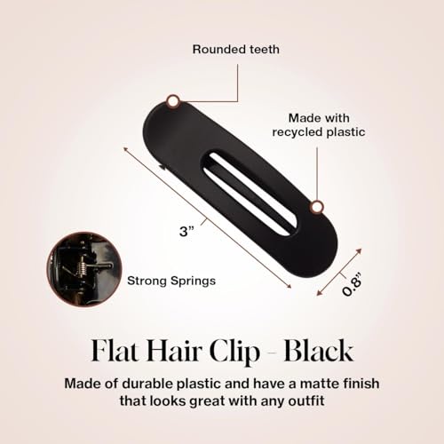 Kitsch 3-Piece Matte Claw Clip Set (Black & Tortoise) — view 4