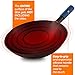 Nuwave Mosaic Induction Wok, Precise Temp Controls from 100°F to 575°F in 5°F, Wok Hei, Infuse Complex Charred Aroma & Flavor, 3 Watts 600,900 & 1500, Authentic 14-inch Carbon Steel Wok Included,Black