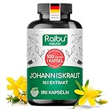 Johanniskraut Kapseln Hochdosiert - 5500 mg Johanniskraut pro Kapsel...