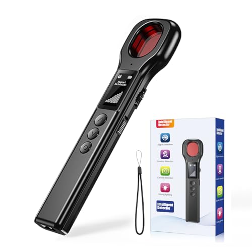 LONGYI Spy Camera & Hidden Camera Detector with 4 Mode 8 Levels Sensitivity Bug Detector, RF & Magnetic Field Detection, 0.96-Inch HD LED Display, 10-Hour Battery Life for Hotel, Office, Travel