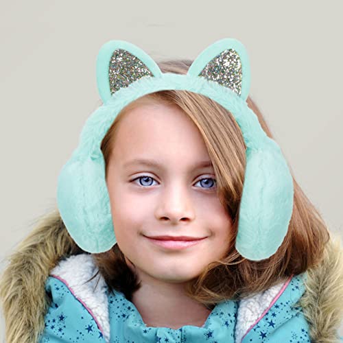 Orejeras de gato protector de oído acolchado contra viento helado de invierno 6