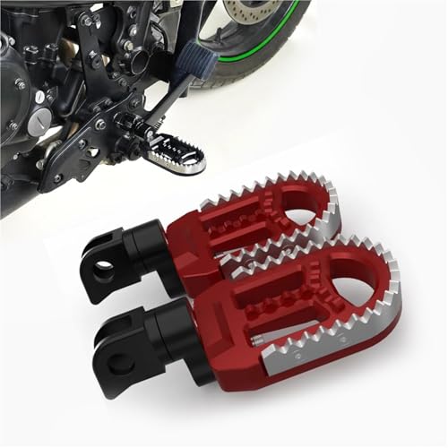 Repose-pieds réglables moto pour Honda CRF250 Rally et MSX125 Grom coloris rouge