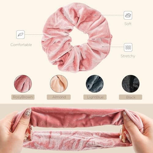 Lolalet LL-08364685 Large Soft Velvet Scrunchies For Hair thumb #3