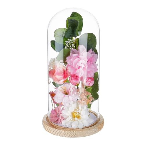 PH PandaHall Campana de cristal con base
