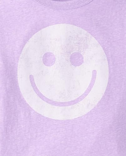 Image of The Children's Place Girls' Trends,Icons Short Sleeve Graphic T-Shirts,4 Pack