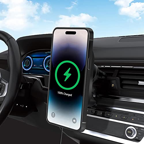 BOYUXON Wireless Car Charger iPhone, 15W Magnetic Phone Holder for Car Charger, Fast Charging Air Vent Phone Holder Mount for iPhone 15/14/13/12 by BOYUXON - Image 2