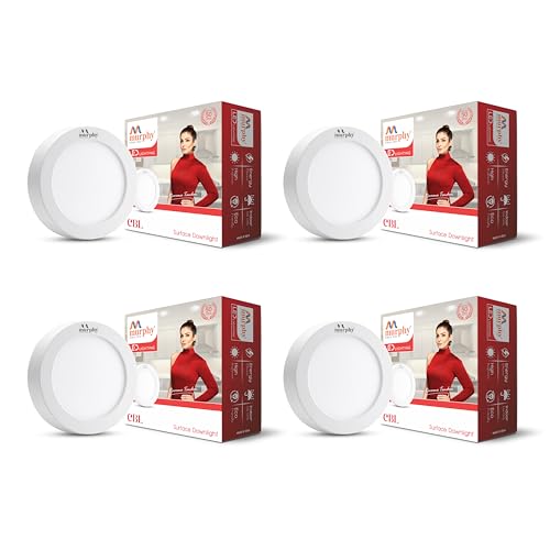 Image of Murphy 5W CBL 3-in-1 Round Surface Down Light Color Changing Light (Red /Blue /Pink, Pack of 4)