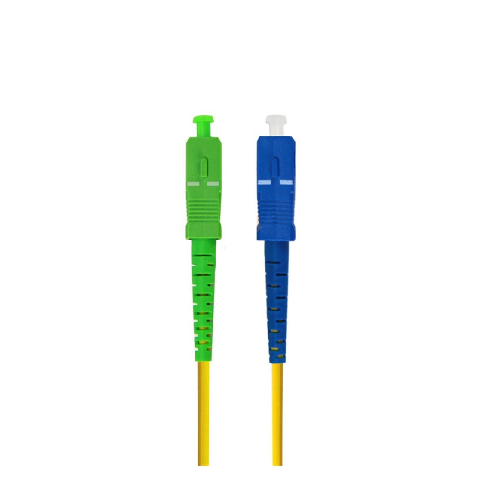 Lot de 10 câbles de raccordement à fibre optique SC/AC-SC/UPC-SM 2 mm/3 mm, cordon de raccordement d'extension monomode(1M 3mm)