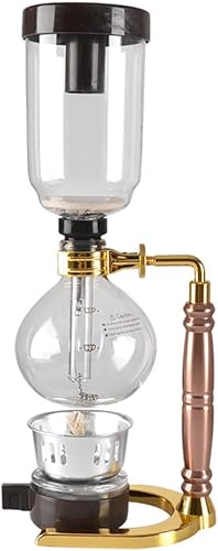 JITEM Cafetera Syphon Cafetera de estilo japonés al vacío de vidrio sifón percoladores 3-5 tazas de vidrio de mesa de sifón cafetera para café o té
