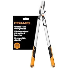 Fiskars DualAction Lopper, 2-in-1 Lopper with Dual Cutting Modes, S Mode for Precise Snips for Stems, L Mode for Power Through Branches, Low Friction Steel Blade, 2" Cutting Capacity