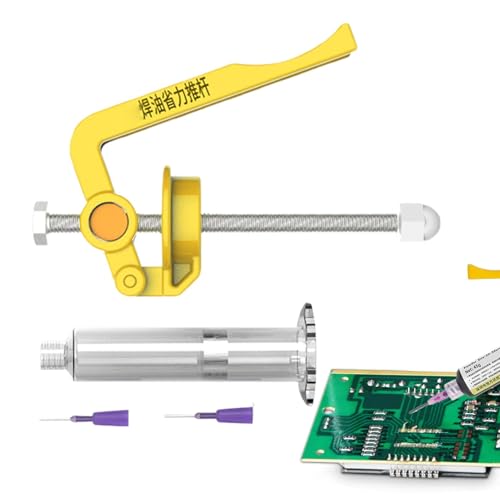 Extrudeuse de Flux de Pâte à Souder,Extrudeuse de Colle de Pâte à Souder,Outil de propulsion d'huile de soudage | Distributeur de pâte à souder à aiguille portable, outil de Propulsion d'huile de soud