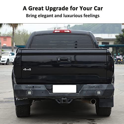 Llkuang Car Abs Tail Light Lamp Cover Guard Trim Frame Bezels Fit For Toyota Tundra 2014-2021 Rear Taillight Smoke Black Protective Shell #TOP4