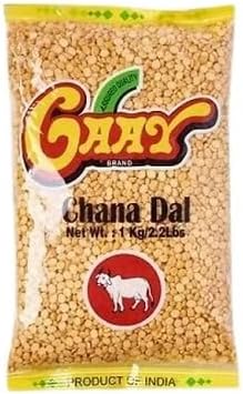 Gaay Chana Dal 1kg   Split Chickpeas Bengal Gram | Indian Lentils for Curries, Dal & Snacks | Vegetarian Pantry Staple Pack of 1