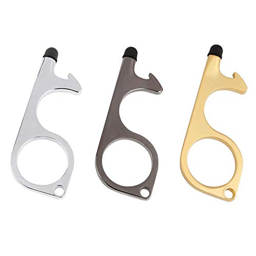ZYBB Ouvre-Porte EDC sans Contact Stylo Clé Portable Hygiène Porte Ouverte Porte à Main Propre Ouvre-Porte Clé Portable sans Outil De Main Tactile 3PCS Cover