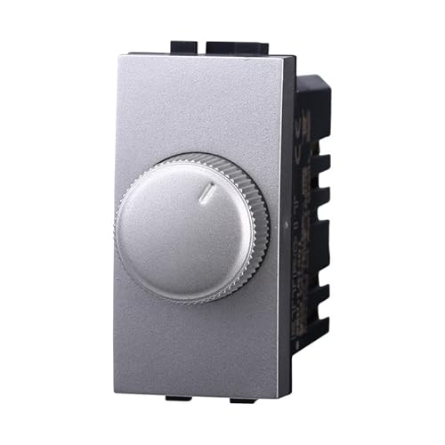 IXTRIMA Regolatore Dimmer A Manopola 220V 100-1000W Colore GRIGIO Compatibile Con Bticino Living International/LIGHT