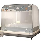 FCOVEDRY Tienda de campaña de Gran Espacio con Estructura encriptada de Cuatro Esquinas y Puertas Dobles estables fáciles de Usar, Adecuada para dormitorios Familiares, Camas, Sacos de Dorm